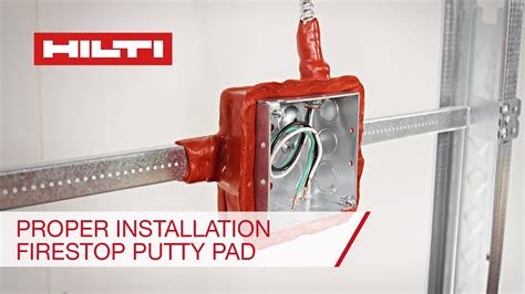 fire rated electrical wall boxes|hilti putty pads.